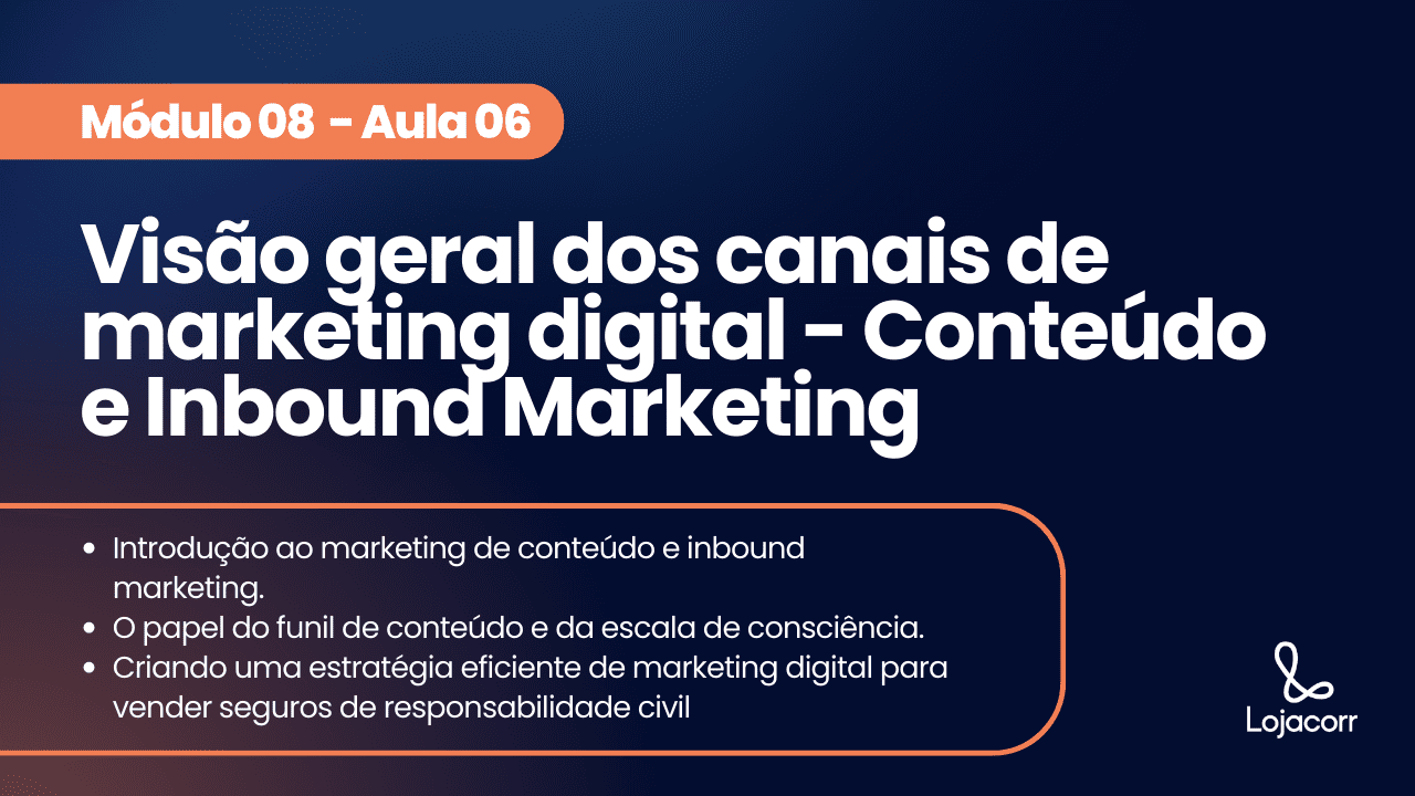Aula 6 | Visão geral dos canais de marketing digital - Conteúdo e Inbound Marketing
